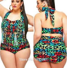 2019 2015 New Sexy Plus Size Swimwear Women Leopard Fringe Bikini High Waist Swimsuit Extra Large Bathing Suit Bather Biquini V132a3 From Sailvanhour