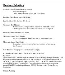 Annual Meeting Minutes Template 6 Free Word Pdf
