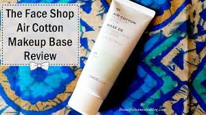 the face air cotton makeup base review