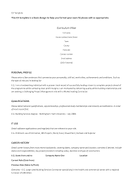 Simple Resume Templates Free 50 Basic Resume Format Basic Cv
