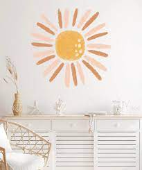 Sun Decal Sun Wall Stickers Boho Design
