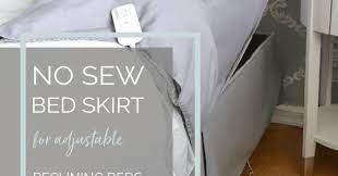 No Sew Tailored Bed Skirt For An