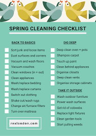 spring cleaning a handy checklist