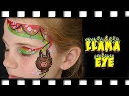 llama face painting design and tutorial