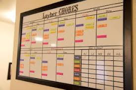 Multi Child Magnetic And Dry Erase Chore Chart Ready To