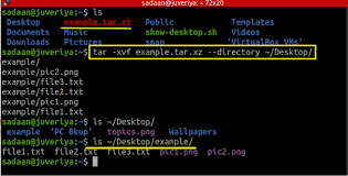 how to extract tar xz files in linux