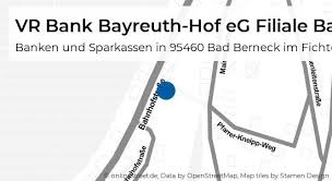 Wir sind persönlich für sie da: Vr Bank Bayreuth Hof Eg Filiale Bad Berneck Bahnhofstrasse In Bad Berneck Im Fichtelgebirge Bad Berneck Banken Und Sparkassen