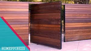 modern wood gate fence ideas
