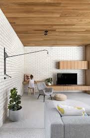 Exposed Brick Walls In The Living Room
