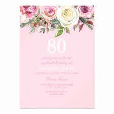 Customizable Birthday Cards 80th Birthday Invitation Templates