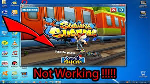 subway surfer tap to play not showing