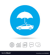 Car Insurance Sign Icon Protection Symbol