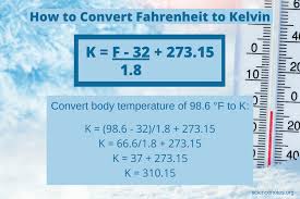 Convert Fahrenheit To Kelvin Formula