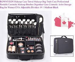rownyeon makeup case travel makeup bag