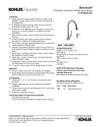 kohler electronic kitchen faucet