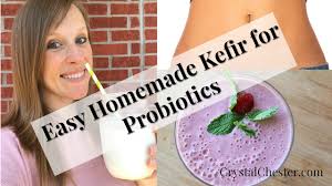 homemade probiotic rich kefir