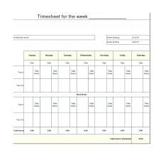 Template Free Time Card Templates Lab Weekly Spreadsheet Excel