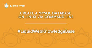 create a mysql database on linux via