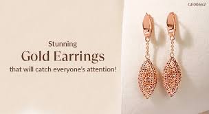 latest gold earrings design for s