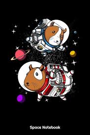Space Notebook Space Astronaut Guinea Pig Notebook Space