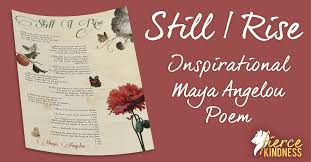 inspirational maya angelou poem