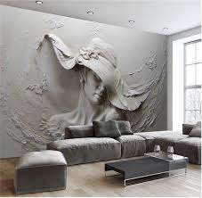 Grey Wallpaper Floor Murals