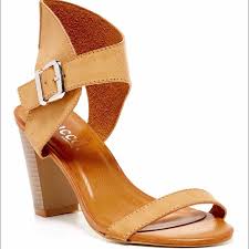 Bucco Shoes Bucco Gosala Heeled Sandle Color Tan Size