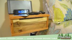 Made from solid fir with an aged look. Floating Night Stand Youtube