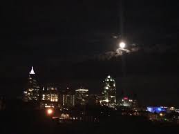 downtown raleigh skyline at night