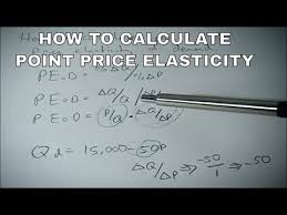 how to calculate point elasticity