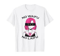 Amazon.com: No Waifu no laifu - Funny Japanese anime manga design T-Shirt :  Clothing, Shoes & Jewelry