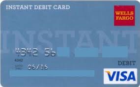 bank card wells fargo instant debit