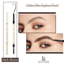 eyebrow pencil with dark brown brush