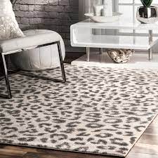 leopard print area rug 6 7 x 9