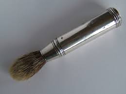 english silver shaving brush