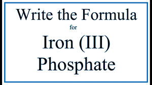 the formula for iron iii phosp
