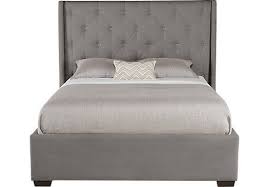alison gray 3 pc queen upholstered bed