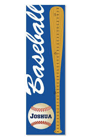 Track Your Childs Height On This Baseball Themed Growth