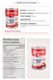 carnation evaporated milk 354ml t t