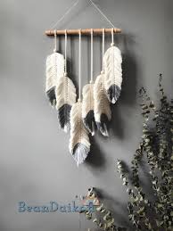 Macrame Feather Wall Hanging Modern