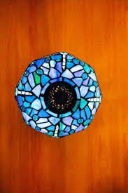 Lamp Sea Blue Stained Glass And