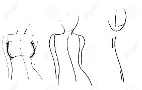 Add color if you wish or leave it as it is. Tutorial Of Drawing A Female Body Drawing The Human Body Step Stock Photo Picture And Royalty Free Image Image 147861037