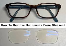 How To Remove The Lenses From Glasses