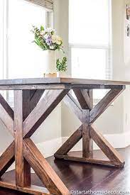 how to build an x frame farmhouse table