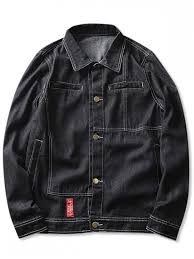 Contrast Stitched Denim Jacket