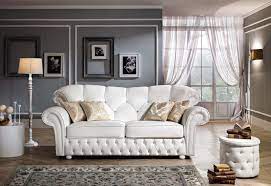 Диван - esp026. Белый кожаный диван со стразами от фабрики Essepi