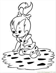 Make a fun coloring book out of family photos wi. Pebbles Flintstone Coloring Page For Kids Free Flintstones Printable Coloring Pages Online For Kids Coloringpages101 Com Coloring Pages For Kids