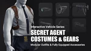 secret agent costumes gears