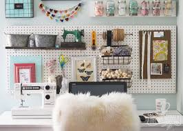 Craft Room Office Pegboard Gallery Wall