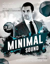 Minimal Sound Free Psd Flyer Template Free Psd In Free Psd